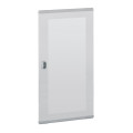 Porte plate vitrée XL3 400 - pour coffret et armoire H 1200 mm