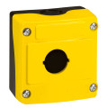 Osmoz boîte à boutons vide - 1 trou - couvercle jaune
