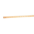 Barre cuivre plate rigide - 15x4 mm - 200 A admissibles - L. 990 mm