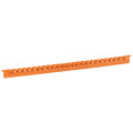 Réglette Mémocab - code coul international - l 2,3 mm - chiffre 3 - orange