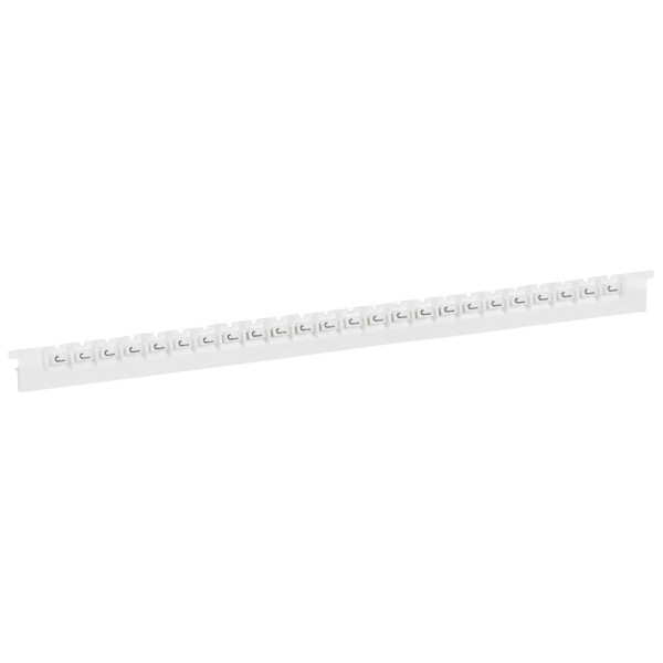 Réglette Mémocab - l 2,3 mm - écriture noire sur fond blanc - lettre majuscule J
