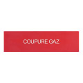 Etiquettes autocollantes (3) ''coupure gaz'' pour coffrets de sécurité