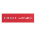 Etiquettes autocollantes (3) ''coupure climatisation pour coffrets de sécurité