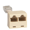 Doubleur rj45 - eco - gestion d'éclairage Legrand Mosaic