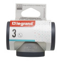 Legrand - Fiche multiprise 3x2P+T latérales 16A 3680W - alu et gris foncé