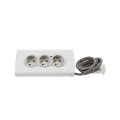 Rallonge Multiprise Blanc et Gris 3 x 2P+T 16 A 230 V avec 2 Chargeurs USB Type A 2,4 A et Support Tablette Intégré Legrand