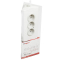 Rallonge Multiprise Blanc et Gris 3 x 2P+T 16 A 230 V avec 2 Chargeurs USB Type A 2,4 A et Support Tablette Intégré Legrand