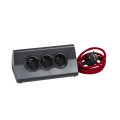Rallonge Multiprise Noir 3 x 2P+T 16 A 230 V avec 2 Chargeurs USB Type A 2,4 A et un Support Tablette Intégré Legrand – Cordon Rouge