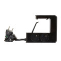 Rallonge Multiprise Legrand Noir Clipsable – avec 4 Prises 2 P+T, 2 Prises USB Type-A, Cordon 1,5 m et Interrupteur Lumineux