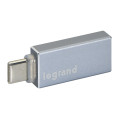 Legrand adaptateur  usb a vers usb c gris