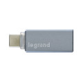 Legrand adaptateur  usb a vers usb c gris