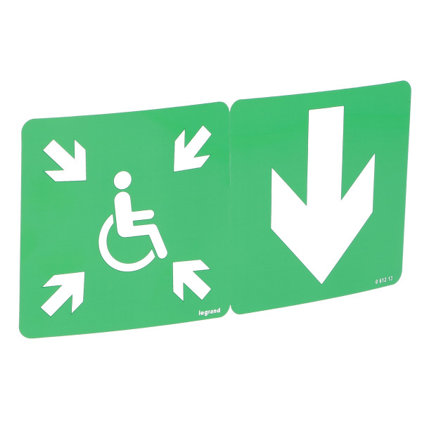 Etiquette de signalisation d'espace d'attente sécurisé pour les DBR repositionnable et recyclable