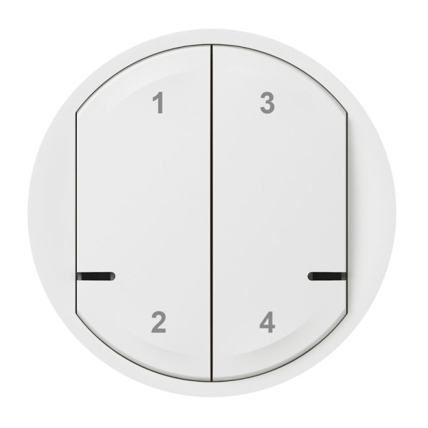 Enjoliveur Blanc Céliane pour Commande 4 Scénarios With Netatmo
