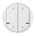 Enjoliveur Blanc Céliane pour Commande 4 Scénarios With Netatmo