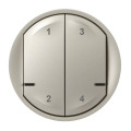 Enjoliveur Céliane pour commande sans fil 4 scénarios - Finition titane Netatmo