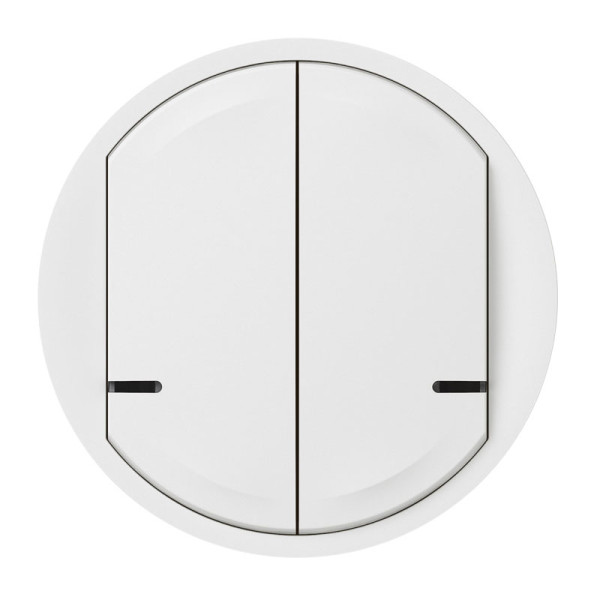 Enjoliveur Céliane pour Interrupteur Double Connecté With Netatmo - Blanc