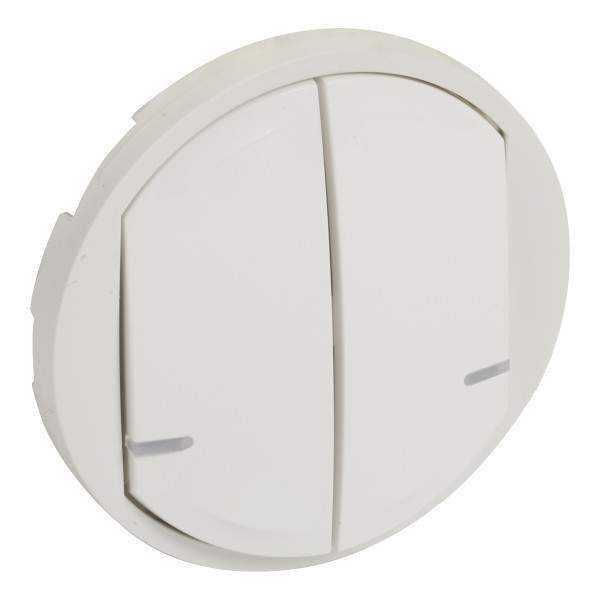 Enjoliveur Céliane pour Interrupteur Double Connecté With Netatmo - Blanc