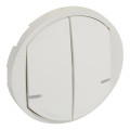 Enjoliveur Céliane pour Interrupteur Double Connecté With Netatmo - Blanc