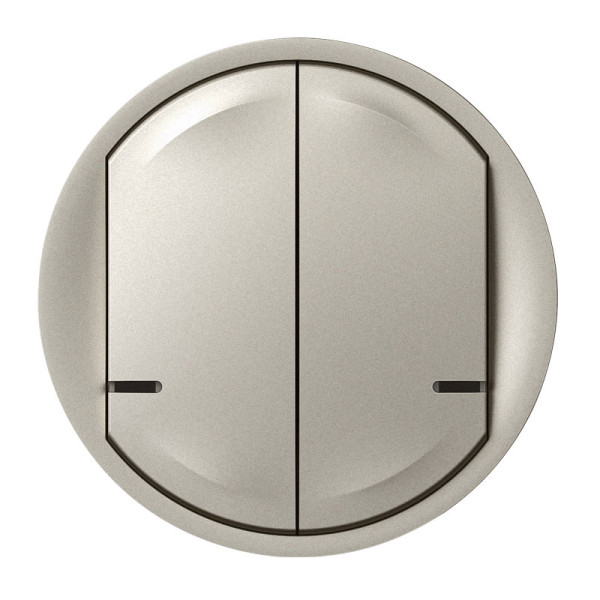 Enjoliveur Interrupteur Double Connecté Graphite Céliane With Netatmo