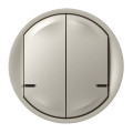 Enjoliveur Interrupteur Double Connecté Graphite Céliane With Netatmo