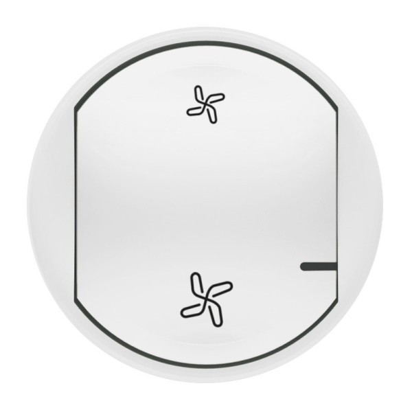 Enjoliveur Céliane pour commande VMC sans fil - Blanc, compatible Netatmo