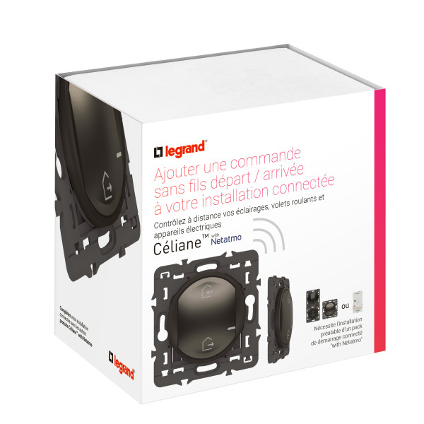 Commande Connectée Céliane With Netatmo Graphite pour Scènes de Vie