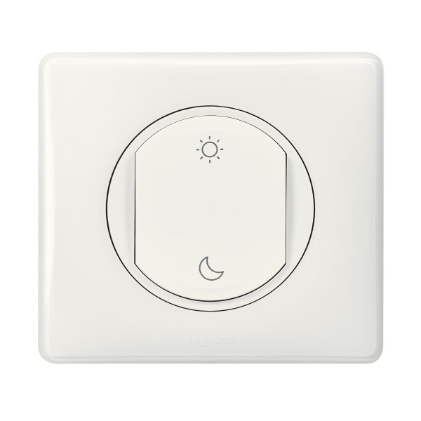 Commande Lever/Coucher Céliane sans fil ni pile - Blanc - With Netatmo