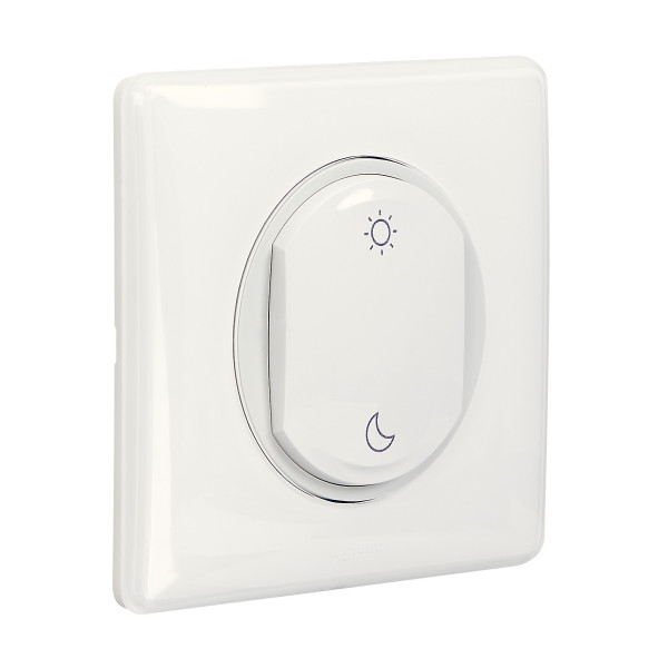 Commande Lever/Coucher Céliane sans fil ni pile - Blanc - With Netatmo