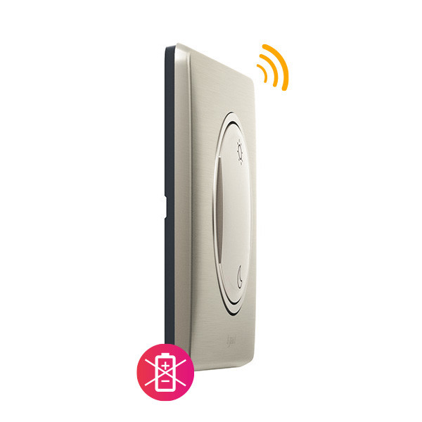 Commande sans fil/pile Lever/Coucher Céliane titane With Netatmo