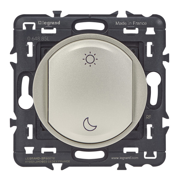 Commande sans fil/pile Lever/Coucher Céliane titane With Netatmo