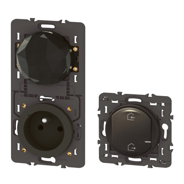 Pack de démarrage Céliane connecté With Netatmo, sans plaque, finition graphite