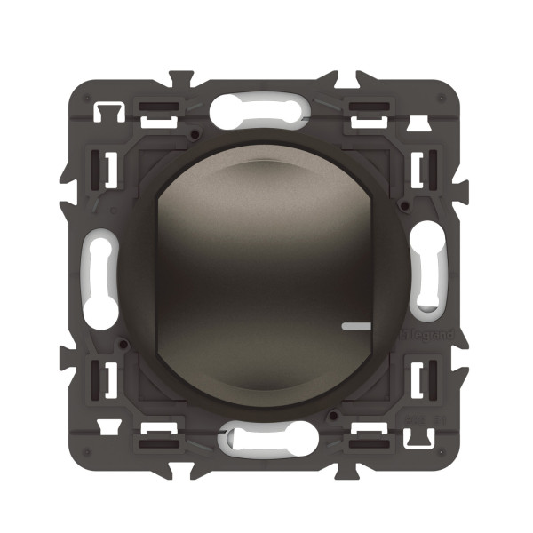 Interrupteur connecté sans Neutre Céliane With Netatmo, variateur, finition graphite