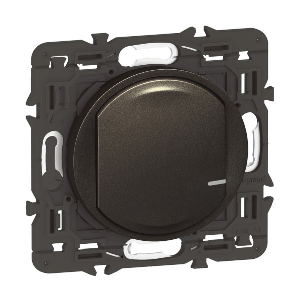 Interrupteur connecté sans Neutre Céliane With Netatmo, variateur, finition graphite
