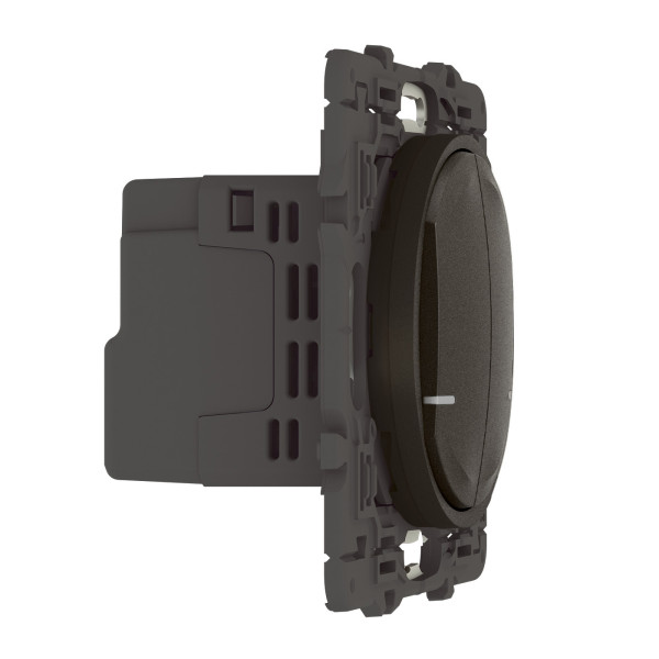 Interrupteur Double Connecté Céliane 2x250W Graphite avec Neutre Compatible Netatmo