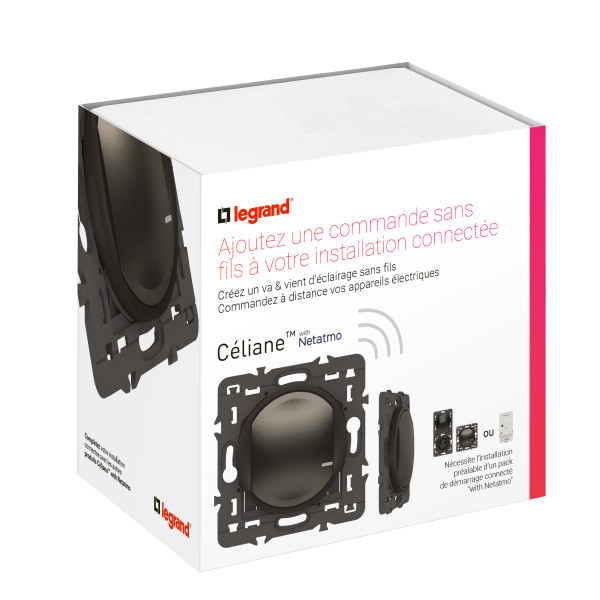 Commande sans fil Céliane With Netatmo pour éclairage/prise compatible Home + Control