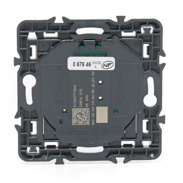 Commande sans fil pour volet roulant Céliane connecté With Netatmo, finition graphite