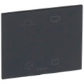 Commande Legrand Céliane tactile 4 scénarios pr hôtels lever/coucher/tv/repos -verre graphite