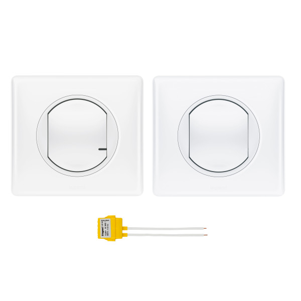 Prêt-à-poser va-et-vient sans fil/pile Céliane With Netatmo - Blanc