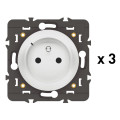 Pack 3 Prises Connectées Céliane With Netatmo 16A avec Suivi Conso - Compatibles Home + Control