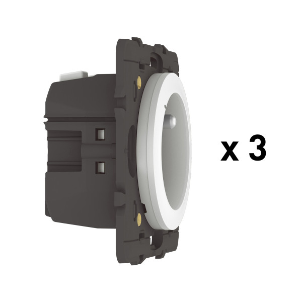 Pack 3 Prises Connectées Céliane With Netatmo 16A avec Suivi Conso - Compatibles Home + Control