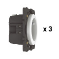 Pack 3 Prises Connectées Céliane With Netatmo 16A avec Suivi Conso - Compatibles Home + Control
