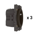 Pack de 3 Prises Connectées Céliane With Netatmo 16A avec Mesure de Consommation - Graphite