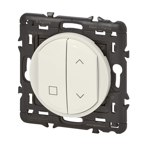 Interrupteur pour volets roulants blanc Legrand Céliane connectée sans fils, sans pile Self-e