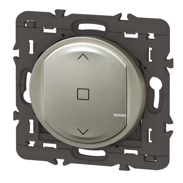 Commande sans fil pour volet roulant Céliane With Netatmo, finition titane