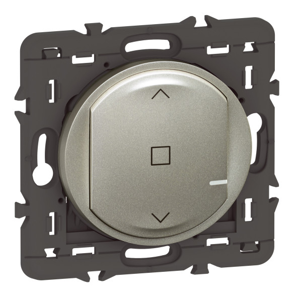Commande sans fil pour volet roulant Céliane With Netatmo, finition titane