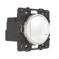 Interrupteur connecté sans Neutre Céliane With Netatmo avec variateur et enjoliveur blanc