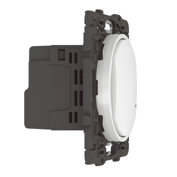 Interrupteur connecté sans Neutre Céliane With Netatmo avec variateur et enjoliveur blanc