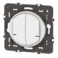 Commande double blanc Legrand Céliane with Netatmo sans fils pour éclairage et prise connectés
