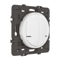 Commande double blanc Legrand Céliane with Netatmo sans fils pour éclairage et prise connectés