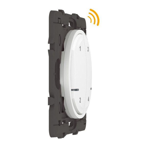 Commande sans fil 4 scénarios Céliane With Netatmo, blanc, sans plaque